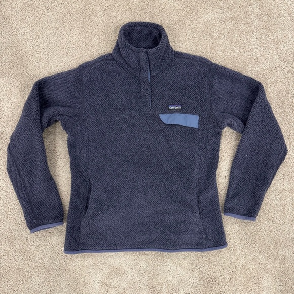 Patagonia Re Tool Snap T Womens Polartec Fleece Pullover Pockets Size Large - Picture 1 of 6